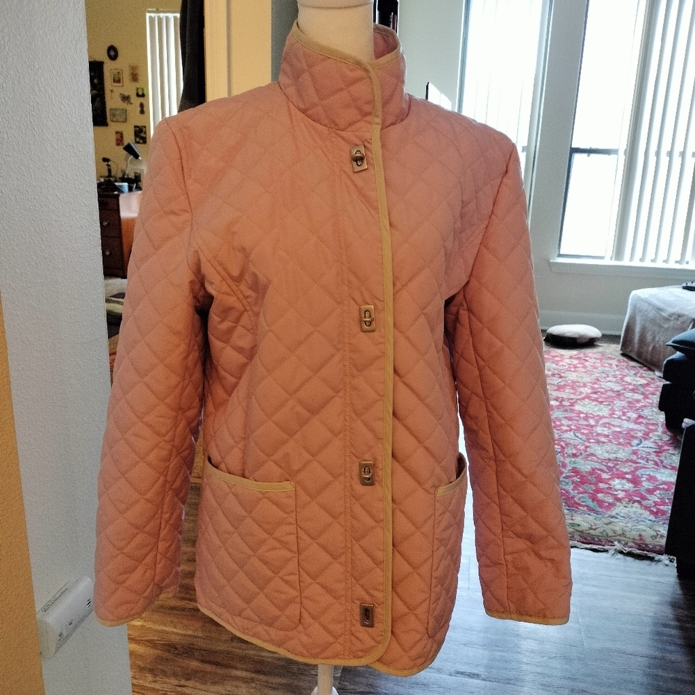 Utex Design Quilted Jacket Pink